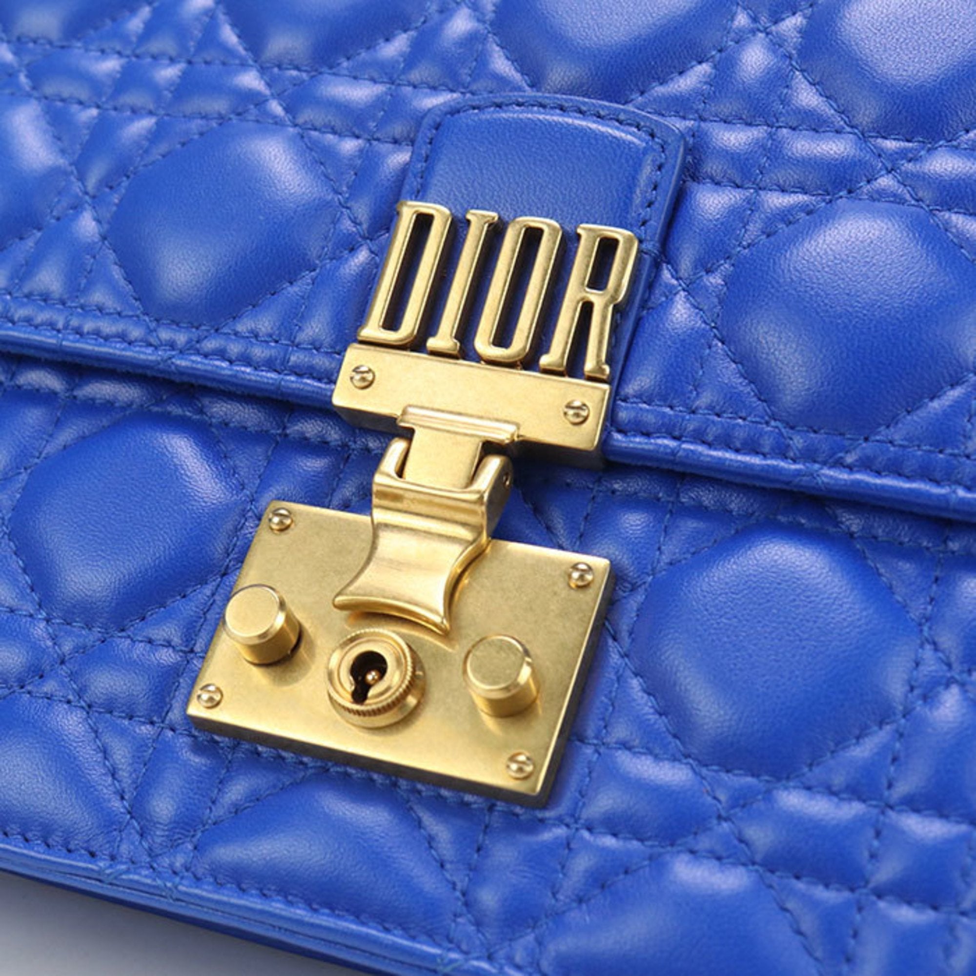 CRD Dior DIOR Dior Chain Addict Shoulder Bag, Women's, Blue