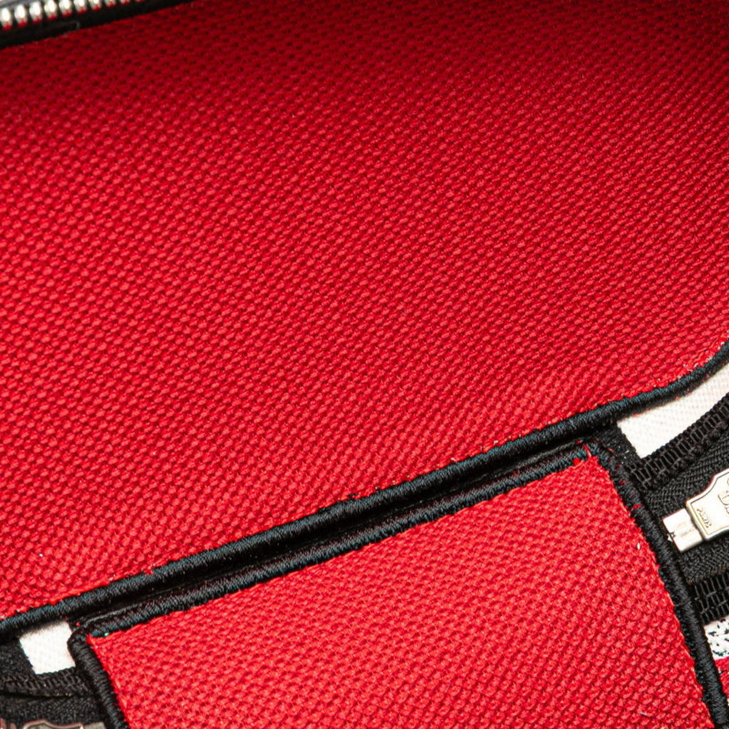 CRD Dior Dior Diora Mall Vanity Bag, Handbag, 2-Way, Black, White, Red, Canvas, Women's,