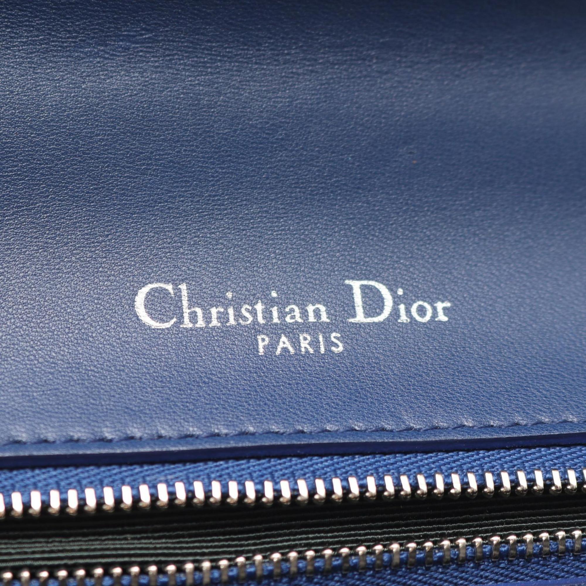 CRD Dior Dior DIORAMA Diorama Shoulder Bag, Leather, Women's, Blue, M0422OVRG