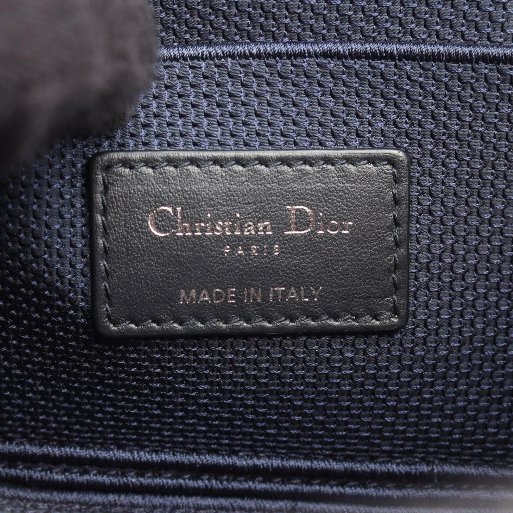 CRD Dior Dior TRAVEL Small Vanity Handbag, Canvas, Women's, Navy, White, Red