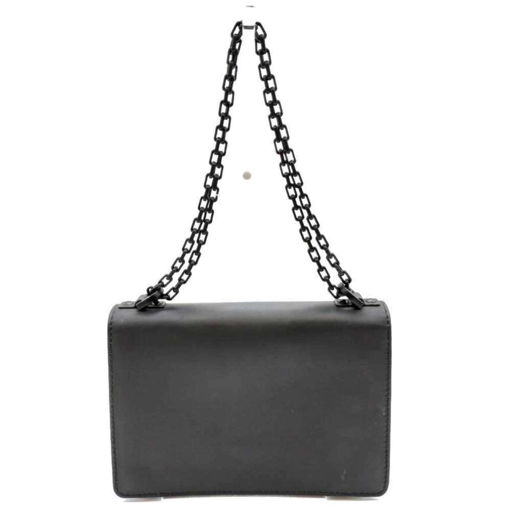 CRD Dior Ja Chain Shoulder Bag in Black Leather for Women