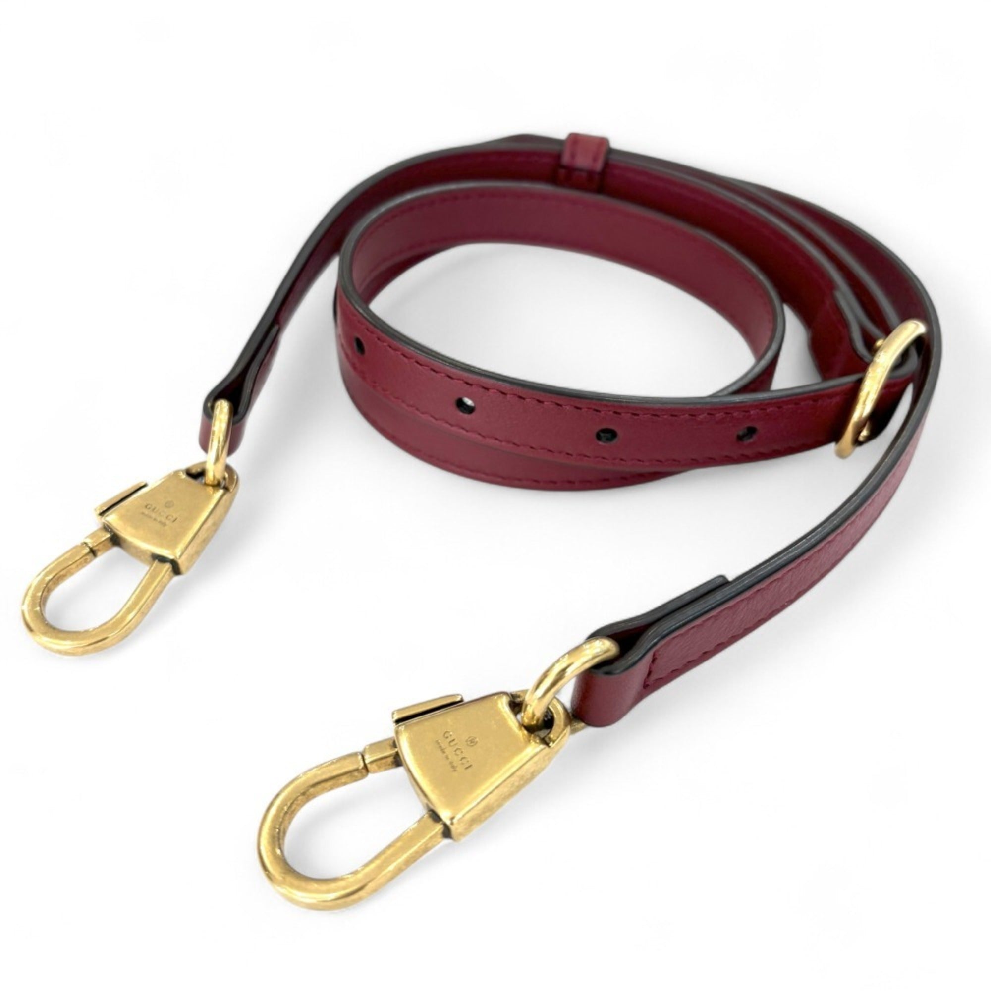 GCCI Diana Small Bamboo Handle Leather 2way Tote Bag Shoulder 660195 Red Women's