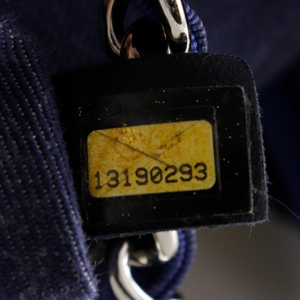 CHL Chain Tote Bag Cruise Line Border 7944 Cotton x Nylon Navy 2way Women's