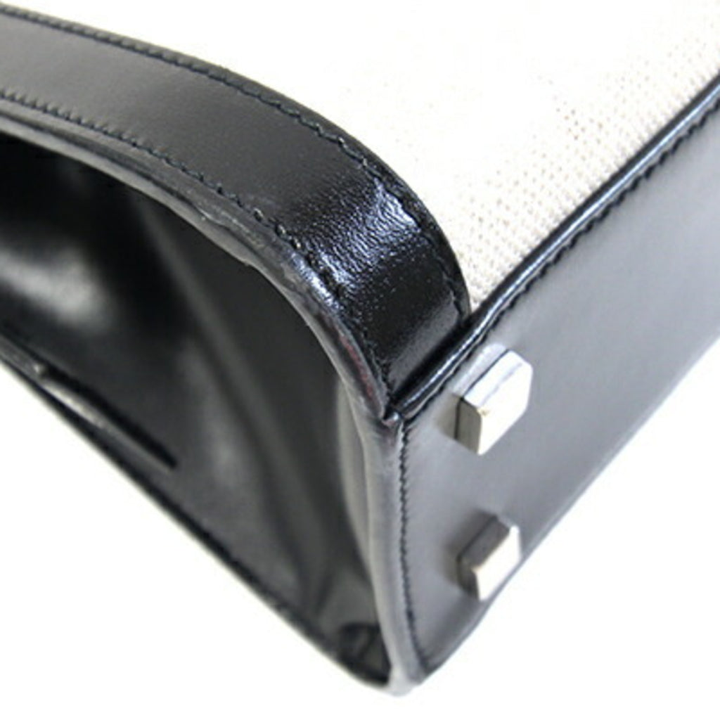 SLT Laurent Up Down Small Handbag 561203 Natural Black Coated Canvas Leather Shoulder Bag Clutch Women's SAINT LAURENT