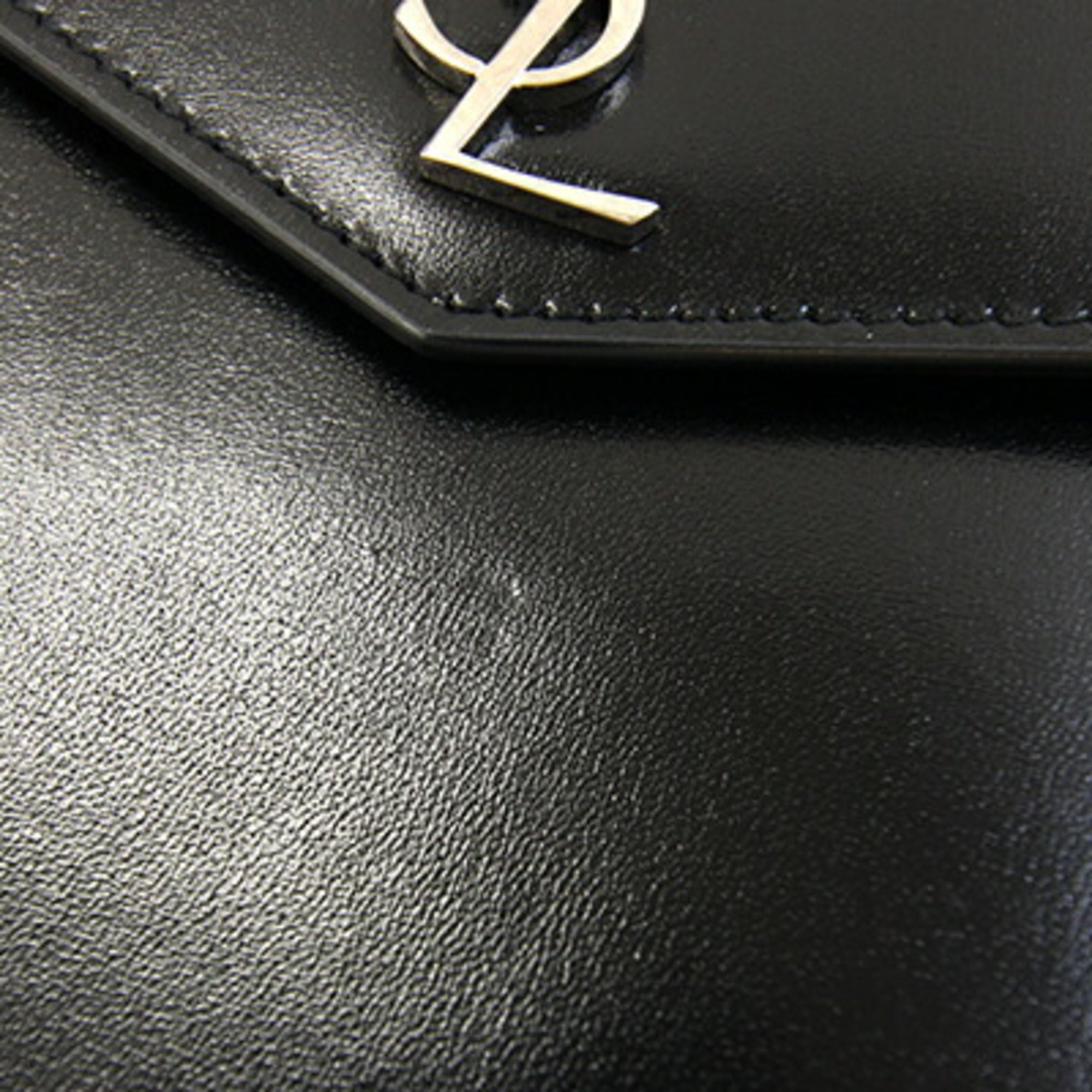 SLT Laurent Up Down Small Handbag 561203 Natural Black Coated Canvas Leather Shoulder Bag Clutch Women's SAINT LAURENT