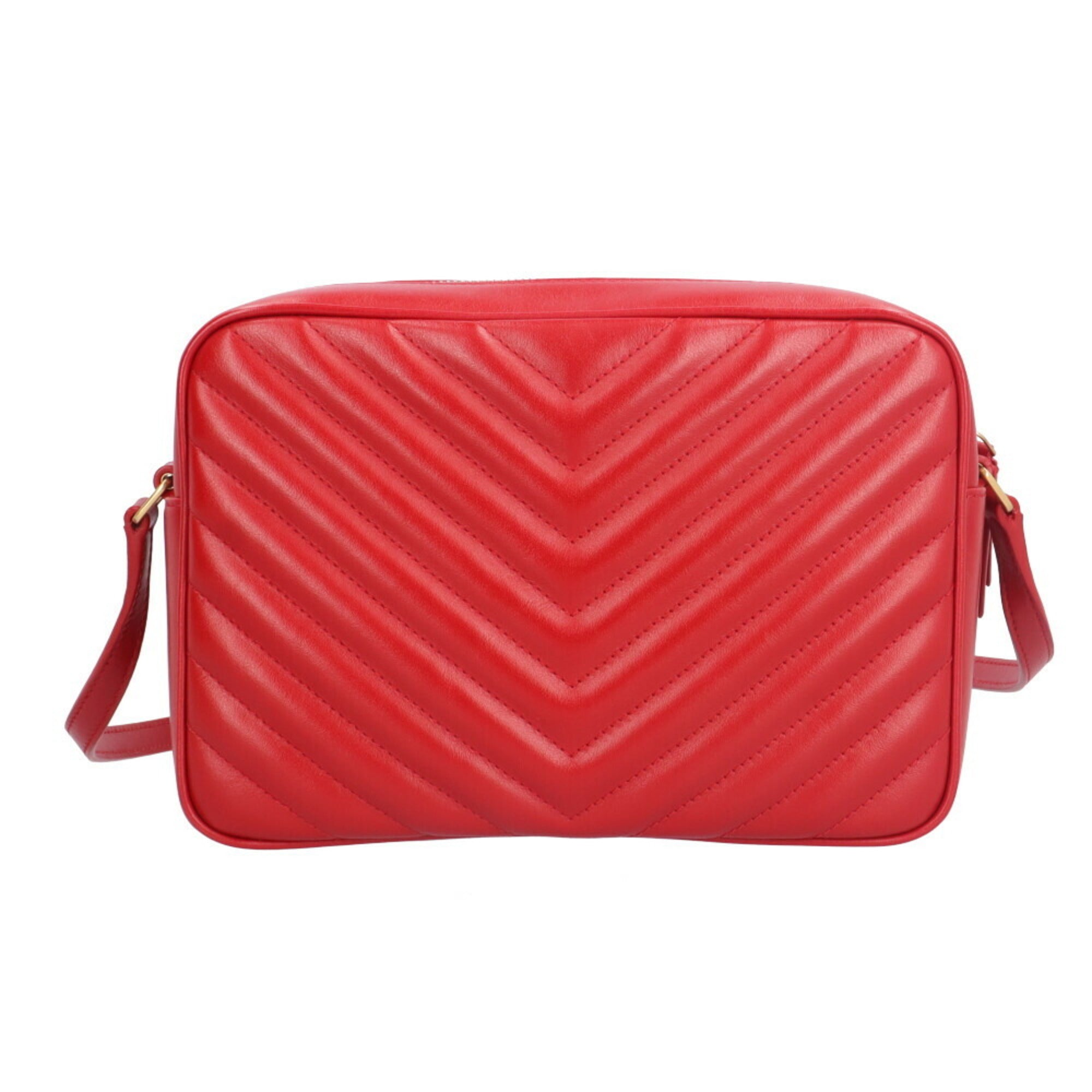 SLT Laurent Lou Camera Bag Shoulder Bag, Leather, 612544, Red, Women's, SAINT LAURENT