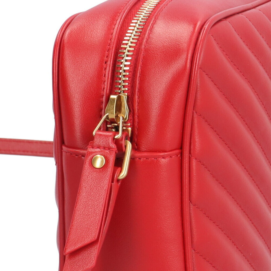 SLT Laurent Lou Camera Bag Shoulder Bag, Leather, 612544, Red, Women's, SAINT LAURENT