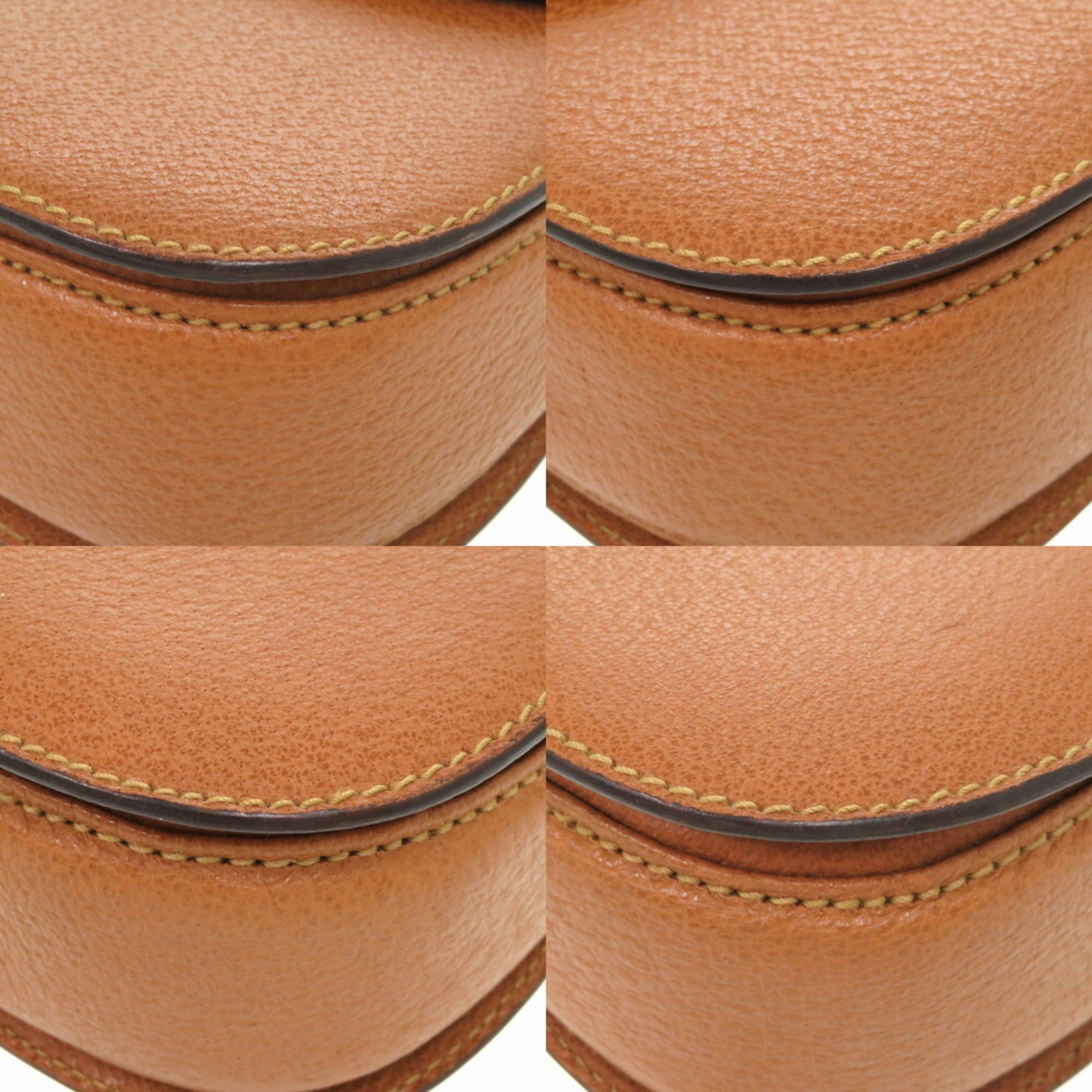 GCCI Bamboo Leather Brown 000 2046 0188 Handbag 0271 GUCCI