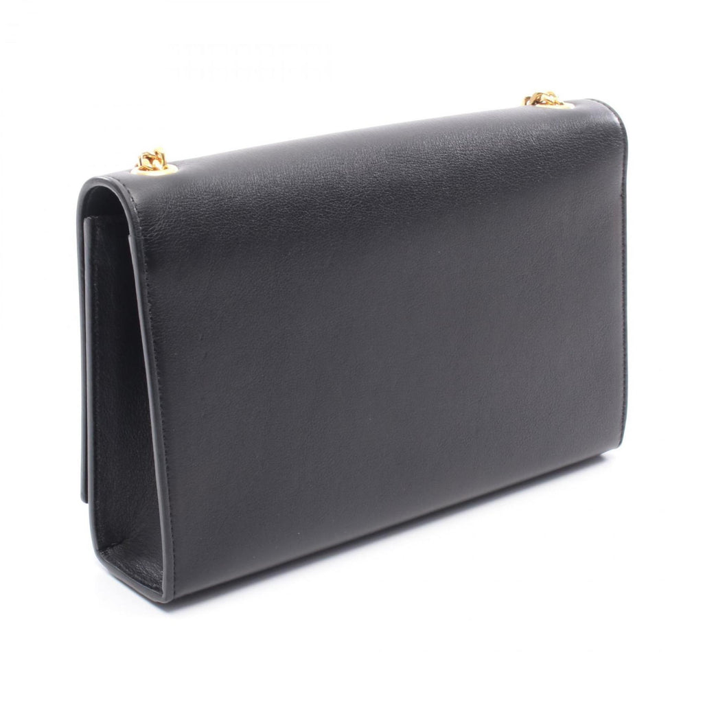 SLT Laurent Kate Medium Shoulder Bag, Leather, Women's, Black