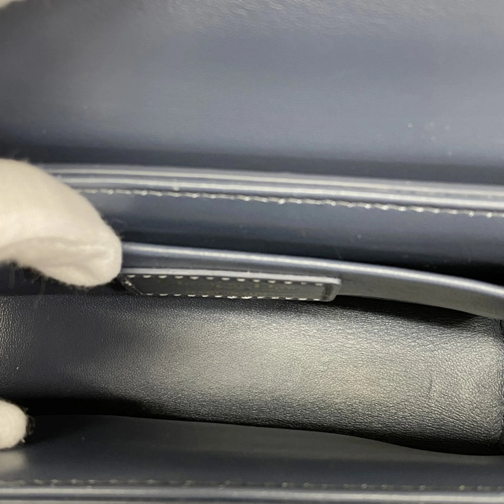 CRD Dior Ja Chain Shoulder Bag in Black Leather for Women