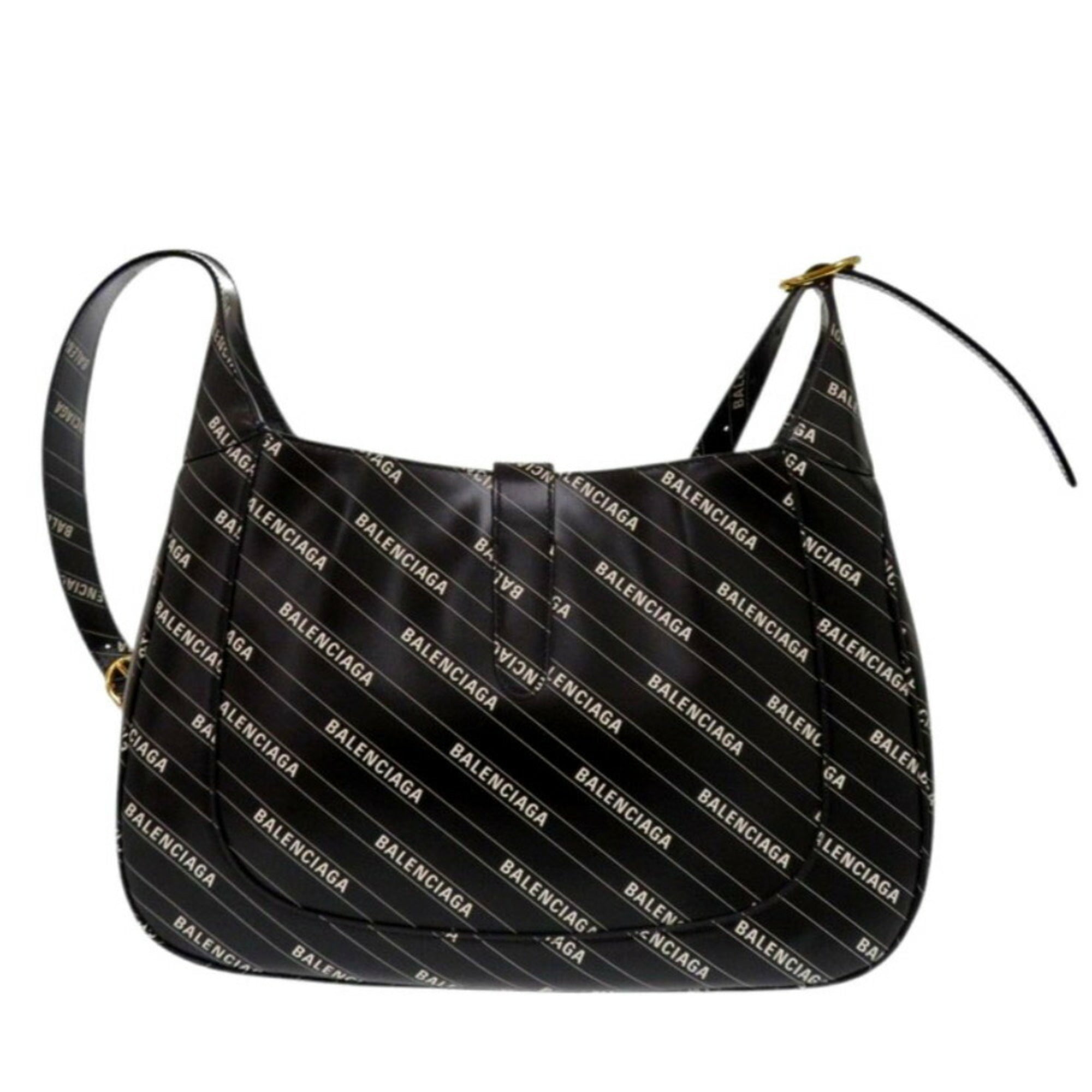 GCCI Jackie 1961 The Hacker Project Balenciaga Collaboration 636712 Leather Black Shoulder Bag 1707GUCCI