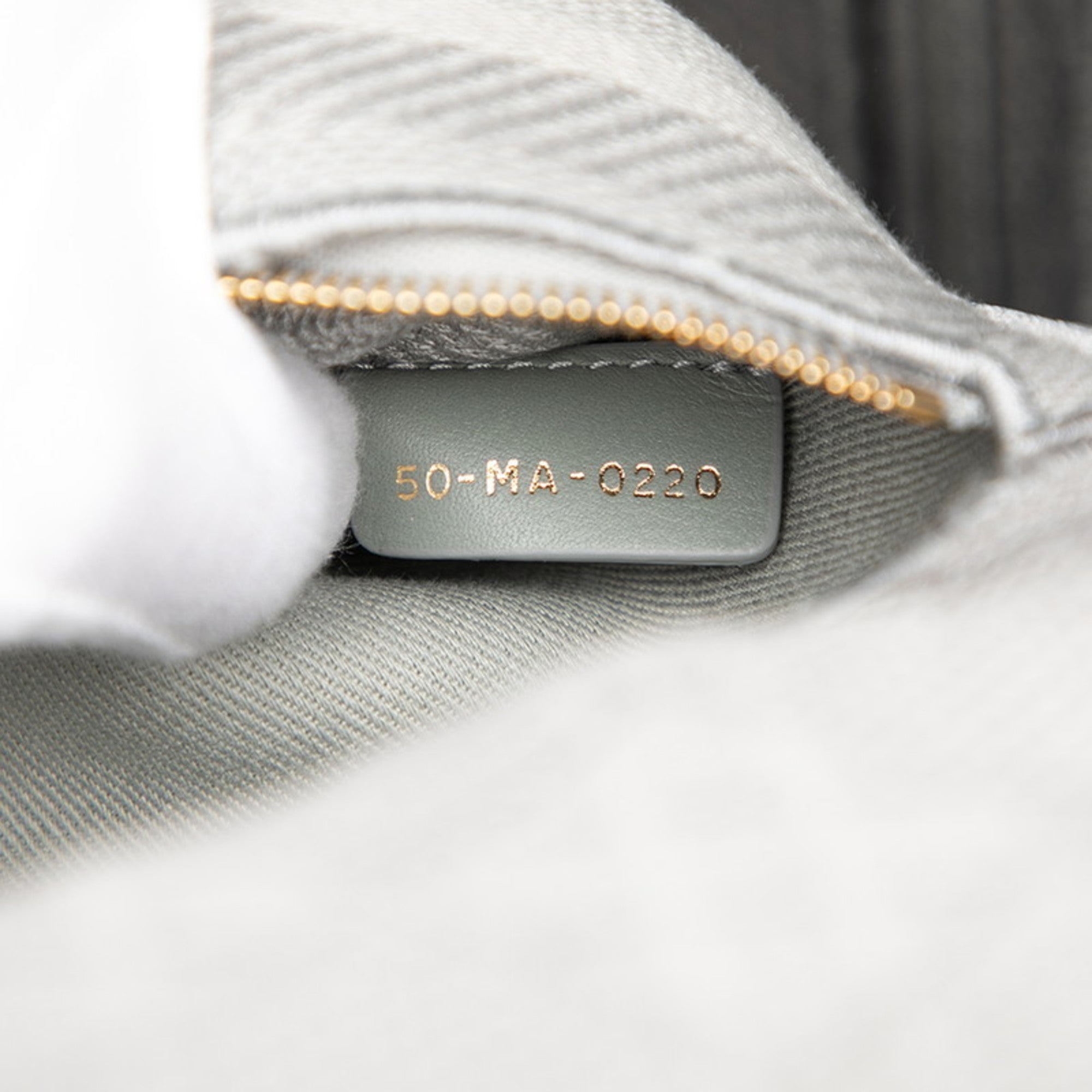 CRD Dior Cannage Lady Medium Handbag/Shoulder Bag, 2-Way, Gray Canvas, Women's