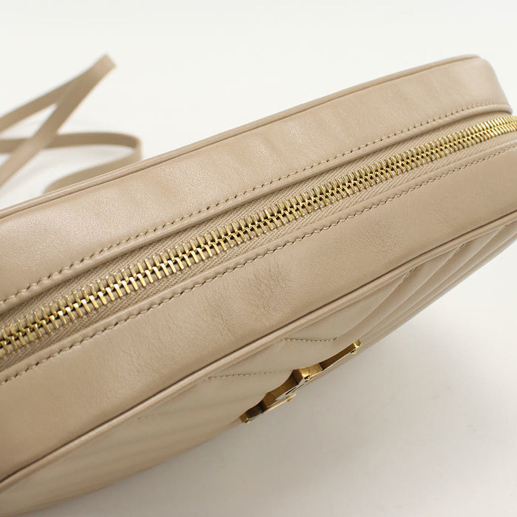 SLT LAURENT Crossbody Shoulder Bag 761554 Camera Lou Women's Beige