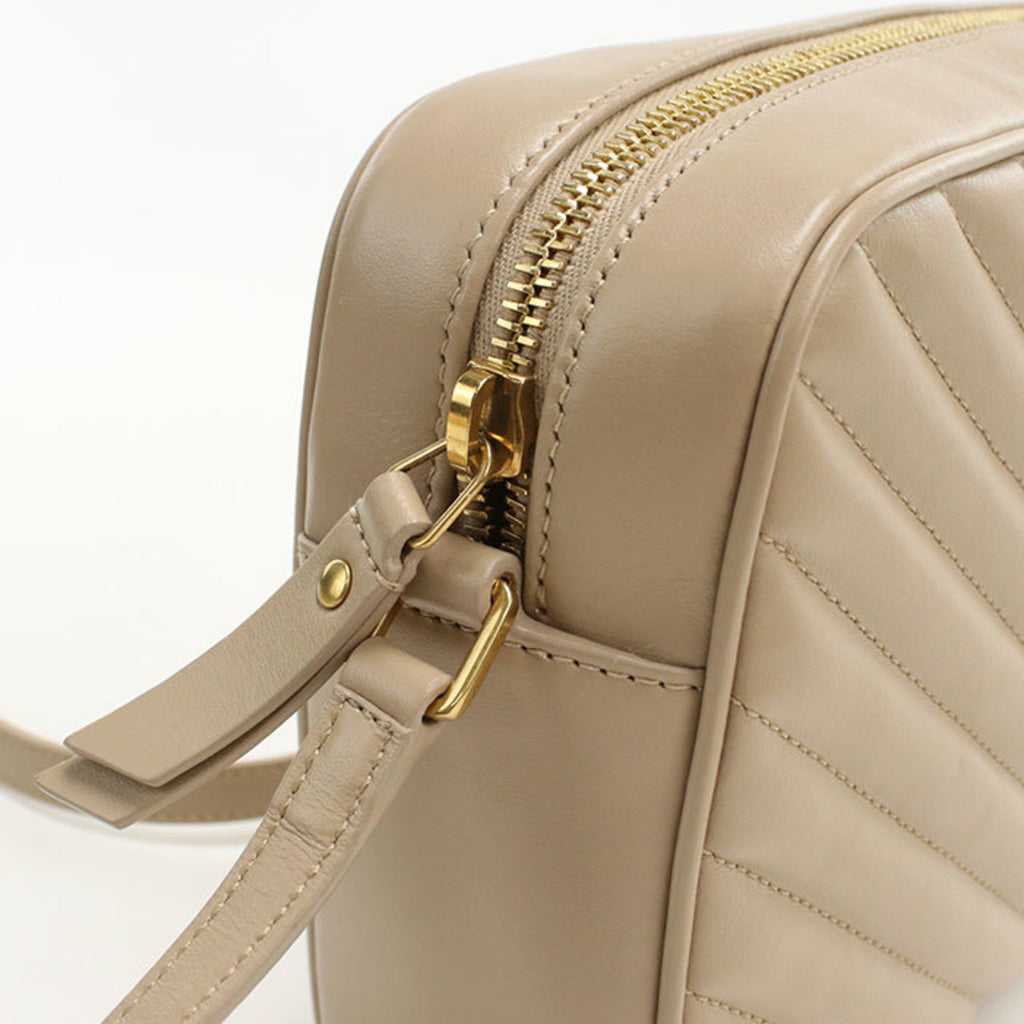 SLT LAURENT Crossbody Shoulder Bag 761554 Camera Lou Women's Beige