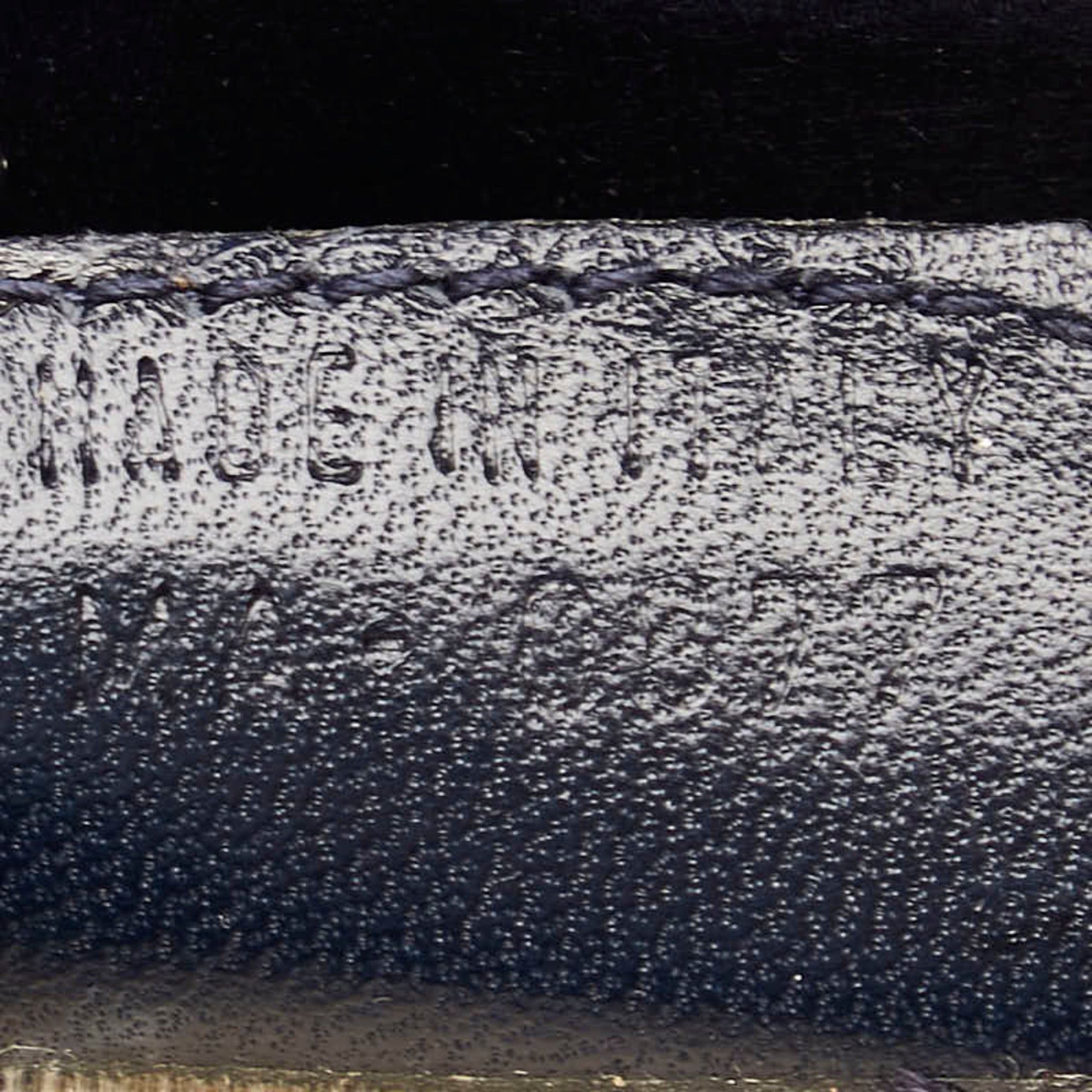 CRD Dior Dior Lady Rhinestone Handbag Navy Satin Plastic Women's