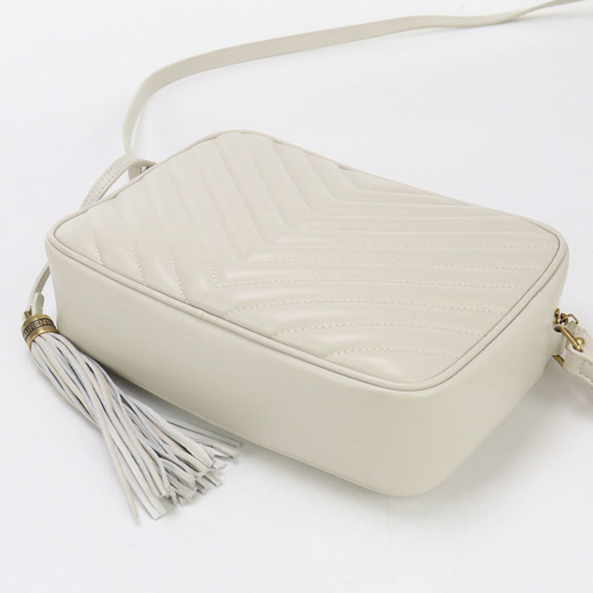 SLT LAURENT Crossbody Shoulder Bag 612544 Camera Lou Women's White