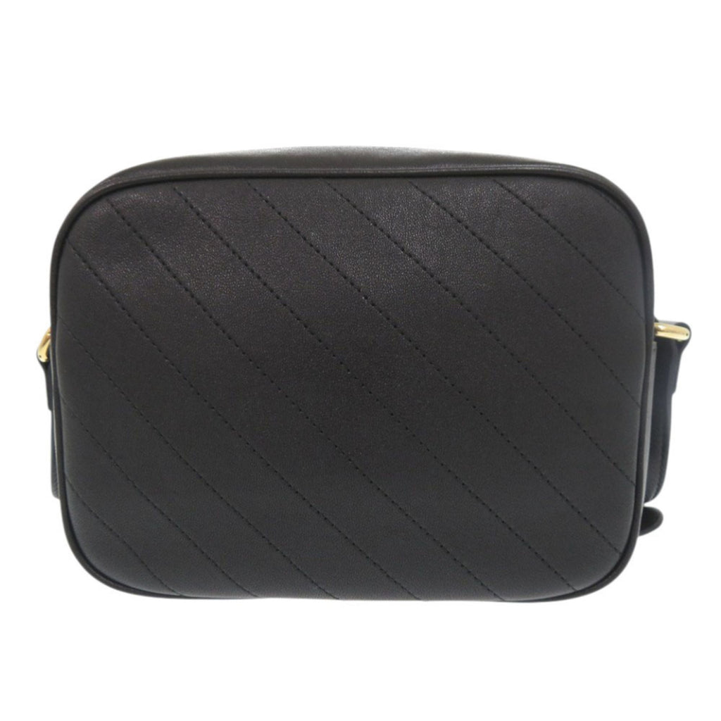 GCCI Like new Gucci Blondie 742360 leather black shoulder bag 0510 GUCCI