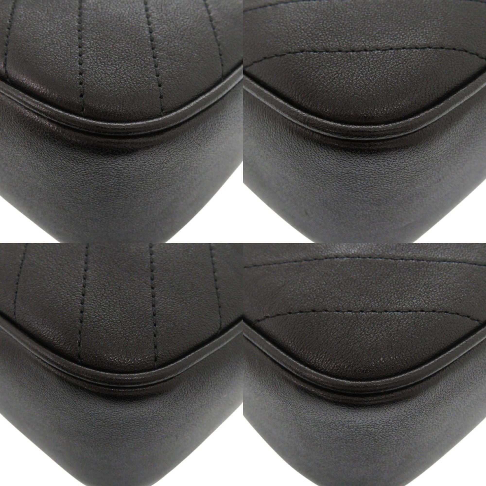 GCCI Like new Gucci Blondie 742360 leather black shoulder bag 0510 GUCCI