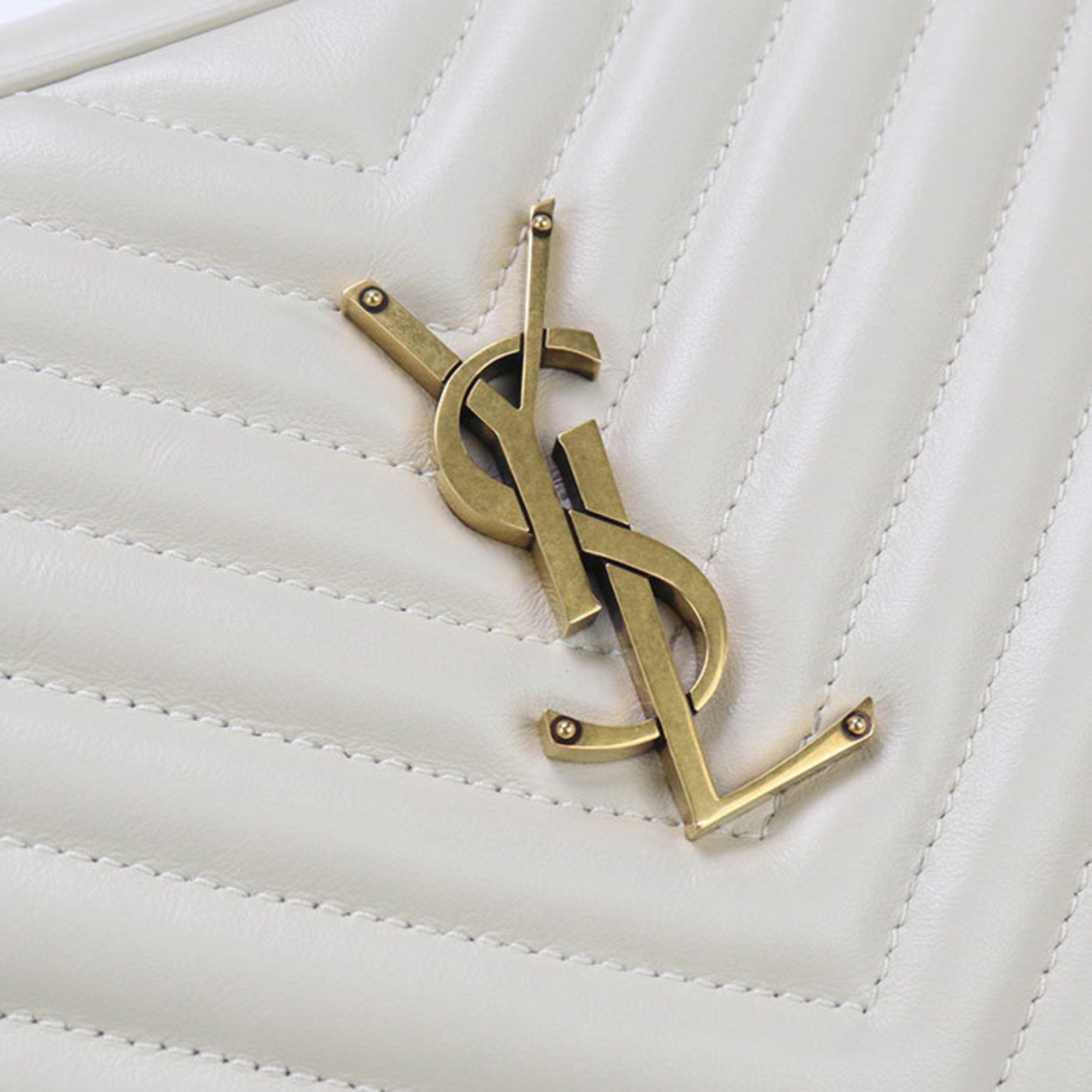 SLT LAURENT Crossbody Shoulder Bag 612544 Camera Lou Women's White