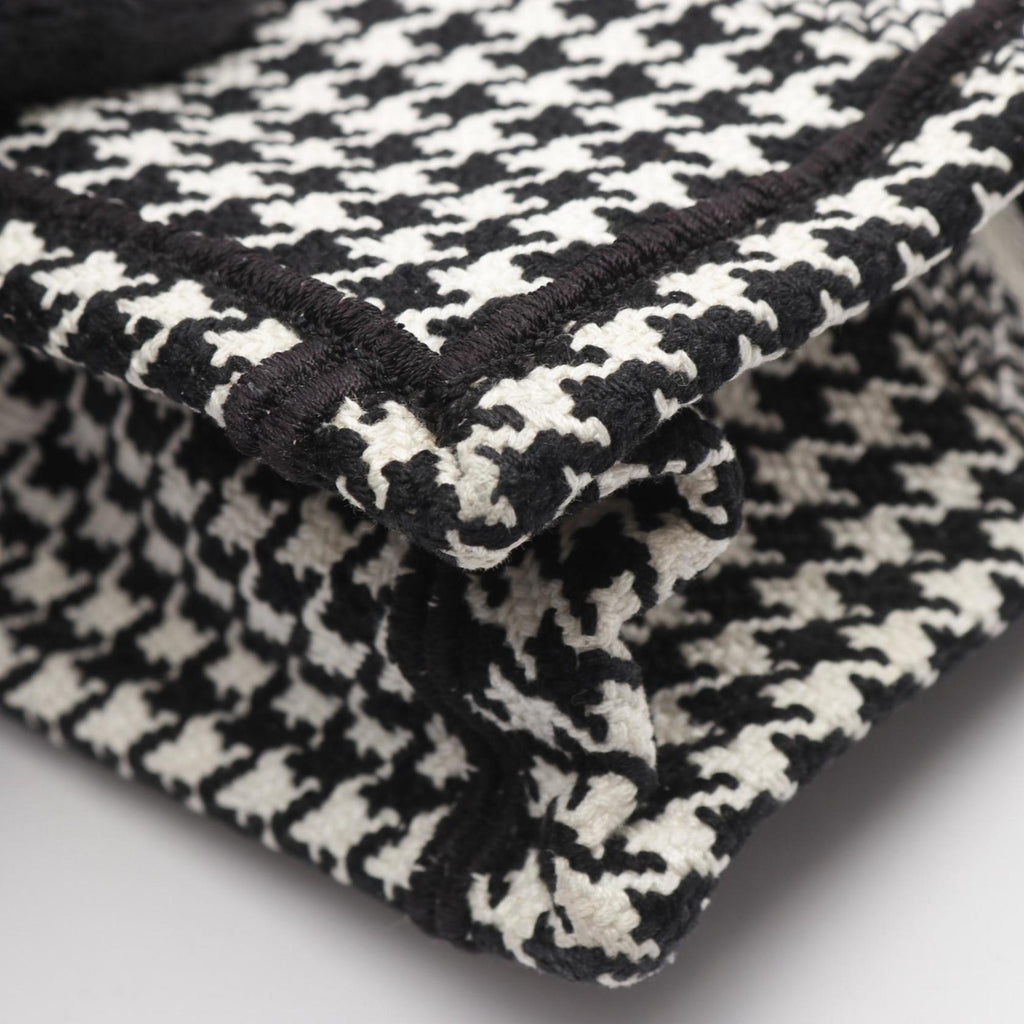 CRD Dior Dior BOOK TOTE Vertical Bag, Mini Phone Handbag, Canvas, Women's, Black and White