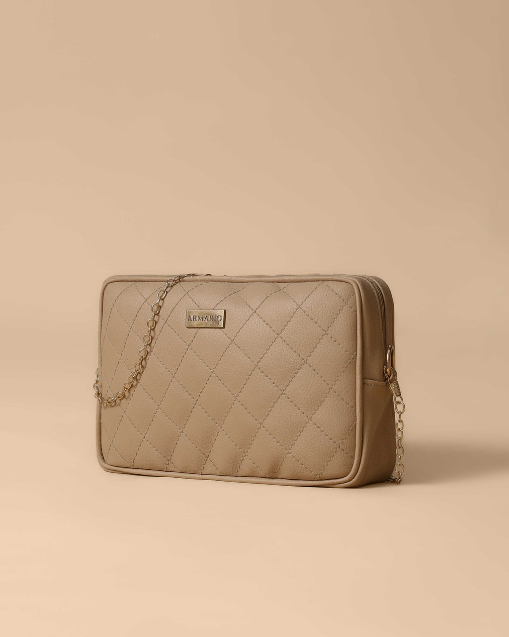 Crossbody Chain Bag by Armario (Coffee)